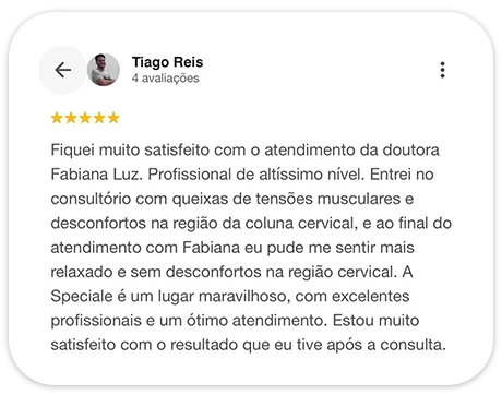 Depoimento de paciente sobre o tratamento na Speciale Saúde (8 de 10)
